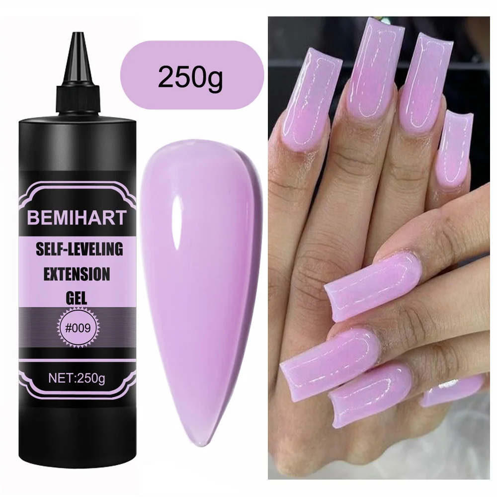 250g Self-Leveling Builder Extension Liquid Painless Soft Nail Extend Gel Construction Reinforcement Polish Texture Thin Gel