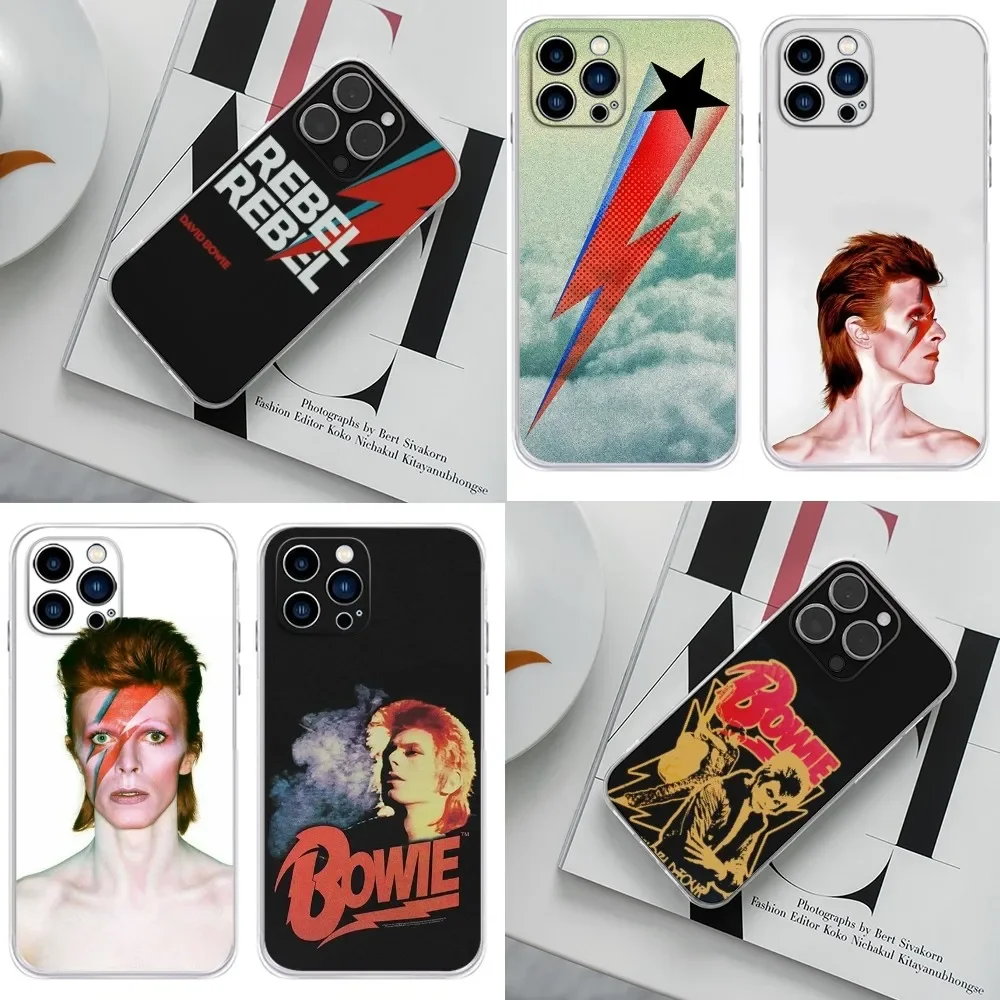 D-David Singer B-Bowies  Phone Case For iPhone 16,15,14,13,12,11 Plus,Pro,Max,XR,XS,X,7,8 Plus,SE,Mini Transparent Silicone