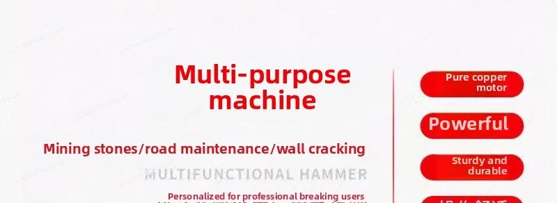 قواطع الخرسانة جاك المطرقة الثقيلة مطرقة الهدم الكهربائية الكهربائية اختيار الحفر الكسارة لديم الخرسانة الطريق