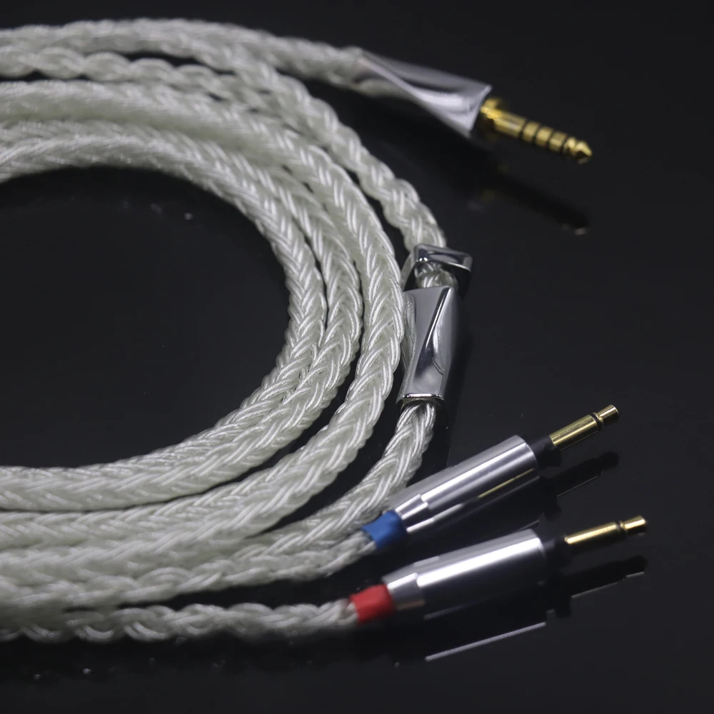 HIFI 16 Core Pure Silver For Final SONOROUS IV VI VIII X Headphone Balance Cable 2.5/3.5/4.4mm Headset Wire