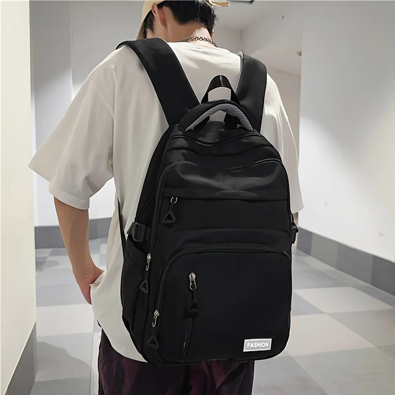 

Женский рюкзак в студенческом стиле, студенческая сумка большой вместимости для нового семстера, модные и универсальные мужские сумки для путешествий