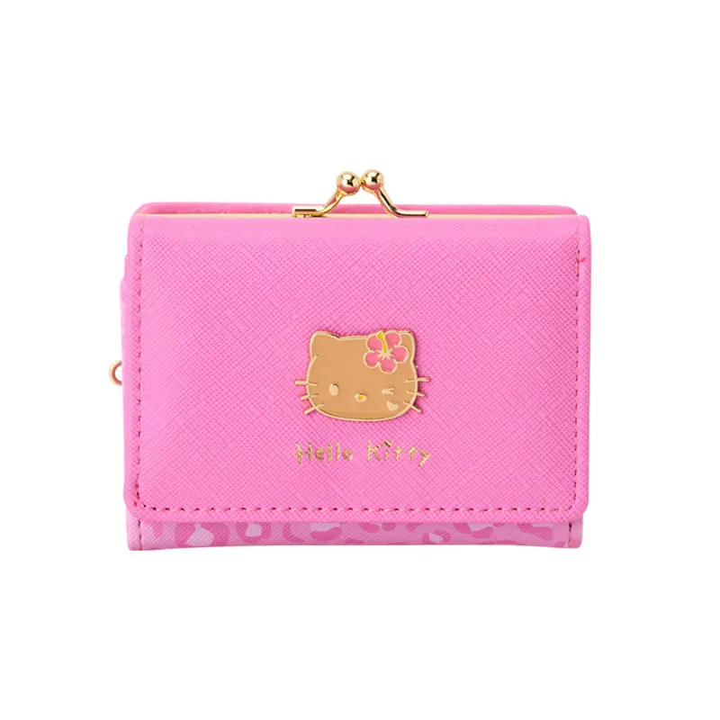 Sanrio Hello Kitty PU Leather Purse Kuromi  Ladies Card Holder Wallet Cinnamoroll Coin Purse My Melody Money Bag view 2