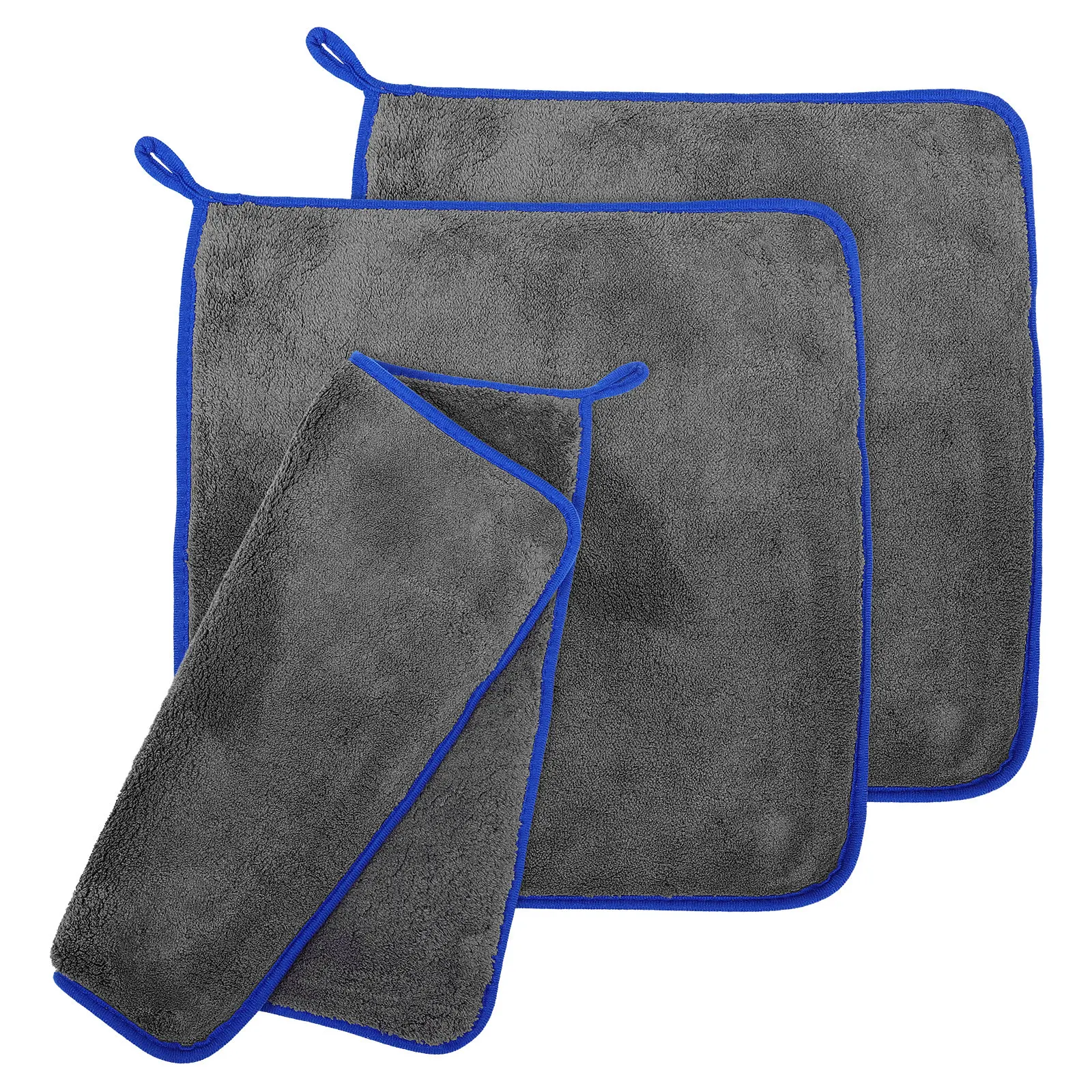 

Набор из 3 супервпитывающих двухцветных салфеток из микрофибры для чистки автомобилей и домашних поверхностей без разводов, придающих блеск