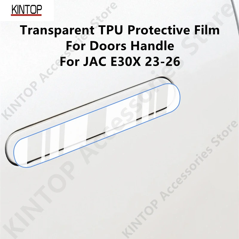 

For JAC E30X 23-26 Doors Handle Transparent TPU Protective Film Anti-scratch Repair Film Accessories Refit