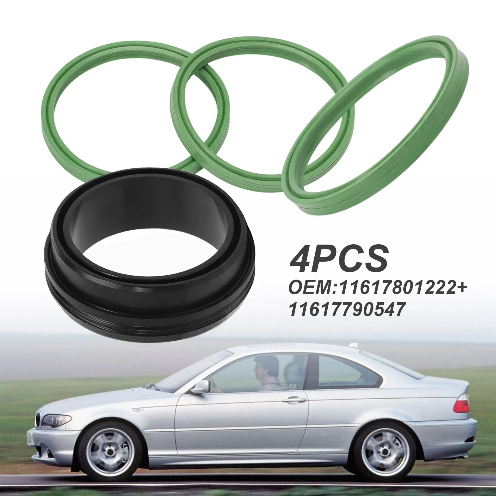 FOR BMW M57N M57N2 M47N M57 2.5 3.0 D 1PC CAR INTERCOOLER TURBO HOSE SEAL GASKET SET KIT 11617801222 11617789049 Car Accessories