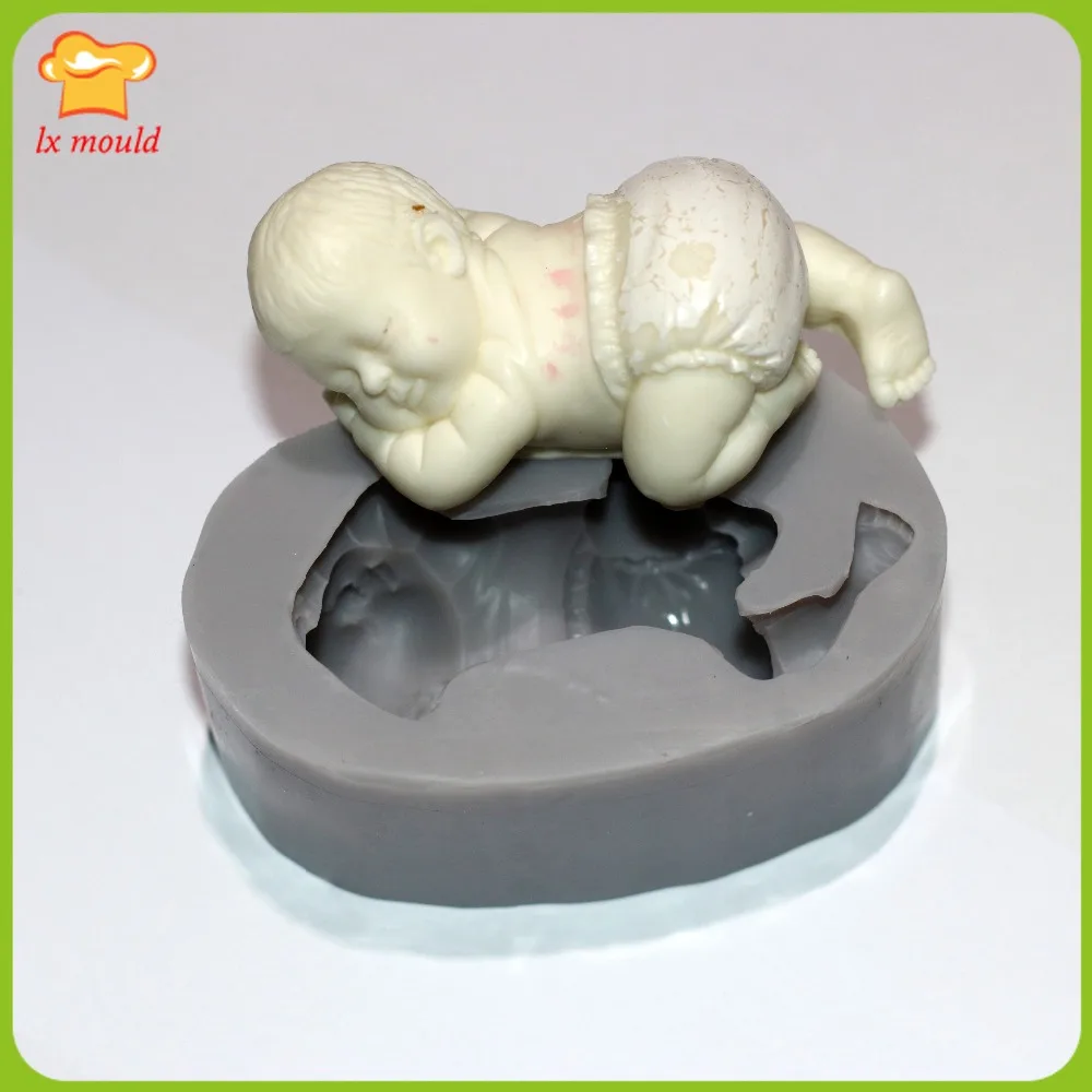 LXYY Sleeping Baby Silicone Molds for Cake Decoration Chocolate Fondant Saccharification Moulds New Modeling Tool