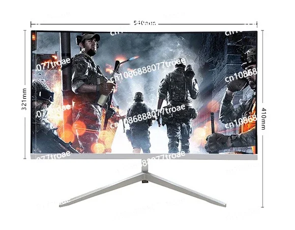 27 inch monitor, 2k ultra high definition gaming curved computer LCD LED display screen