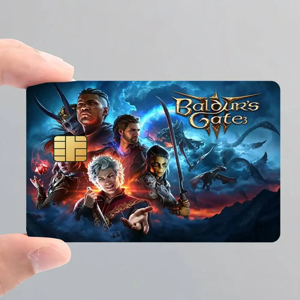 Game B-BaldUrS-S G-GatE-E III Card Stickers for Bank Access Protective Waterproof Film Cover Sticker Surprise Gift