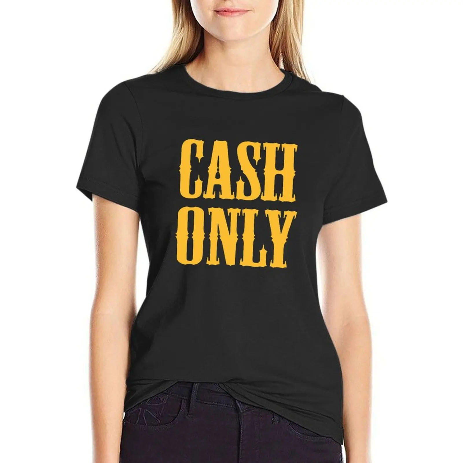 Cash Only T-Shirt anime clothes Short sleeve tee graphics plus size tops luxury designer clothing Women