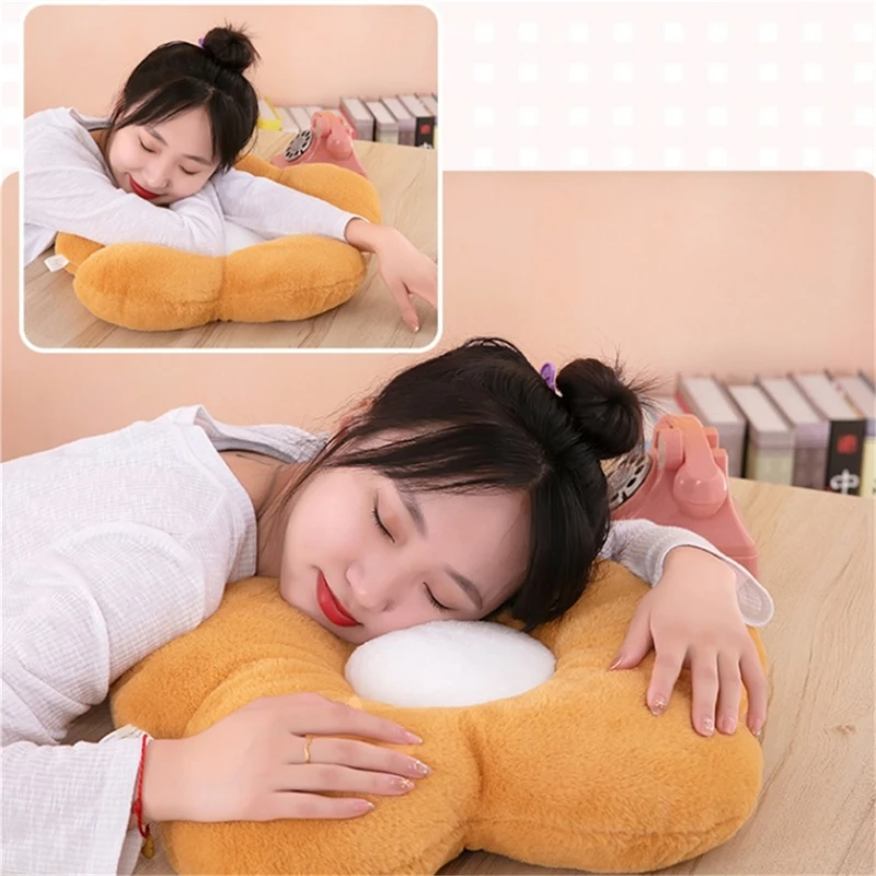 30cm Stuffed Five Petal Flower Cushion Girly Room Decor Sunflower Pillow Bay Window Flower Setting for Kids Bedroom Seat Pillow