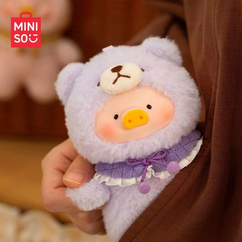 حقيقية Miniso لولو خنزير بهيجة الوقت سلسلة الفينيل أفخم صندوق أعمى المفاتيح مثيرة للاهتمام دمية عمل صغيرة لسلسلة المفاتيح والهدايا