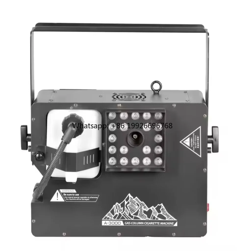 

New DMX 512 RGB Led Lights 3000W Remote Control DJ Stage for Wedding Party Smoke Machine Fog Machine