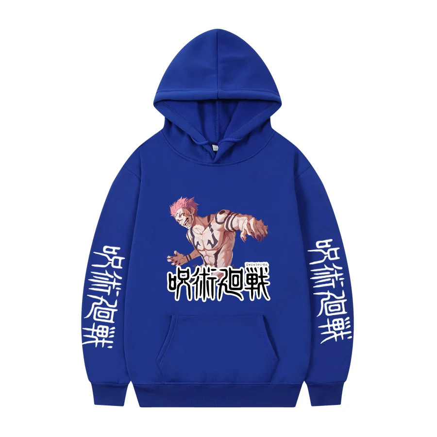 

Jujutsu Kaisen Print Hoodies Men/Women Casual Long Sleeve Loose Hooded Sweatshirt Autumn Winter Fleece Pullover Unisex