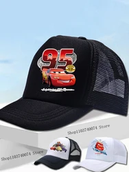 Cars Pixar Lightning McQueen Children's Kid Baseball Cap for Girl Boy Hats Sunscreen Hat Disney Baseball Cap Summer Sun Hat 2024