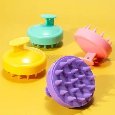 Shampoo brush comb artifact barber shop professional supplies soft and hard tooth massage comb silicone men's and women's head