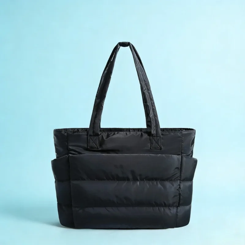 

New women's handbag simple and convenient with compartments, lightweight and fluffy handbag, travel, work, gym bag