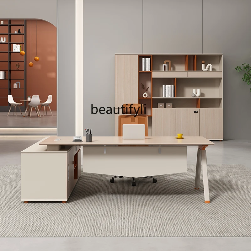 Simples Modern Desk Manager, Chefe Mesa e Cadeira Combinação