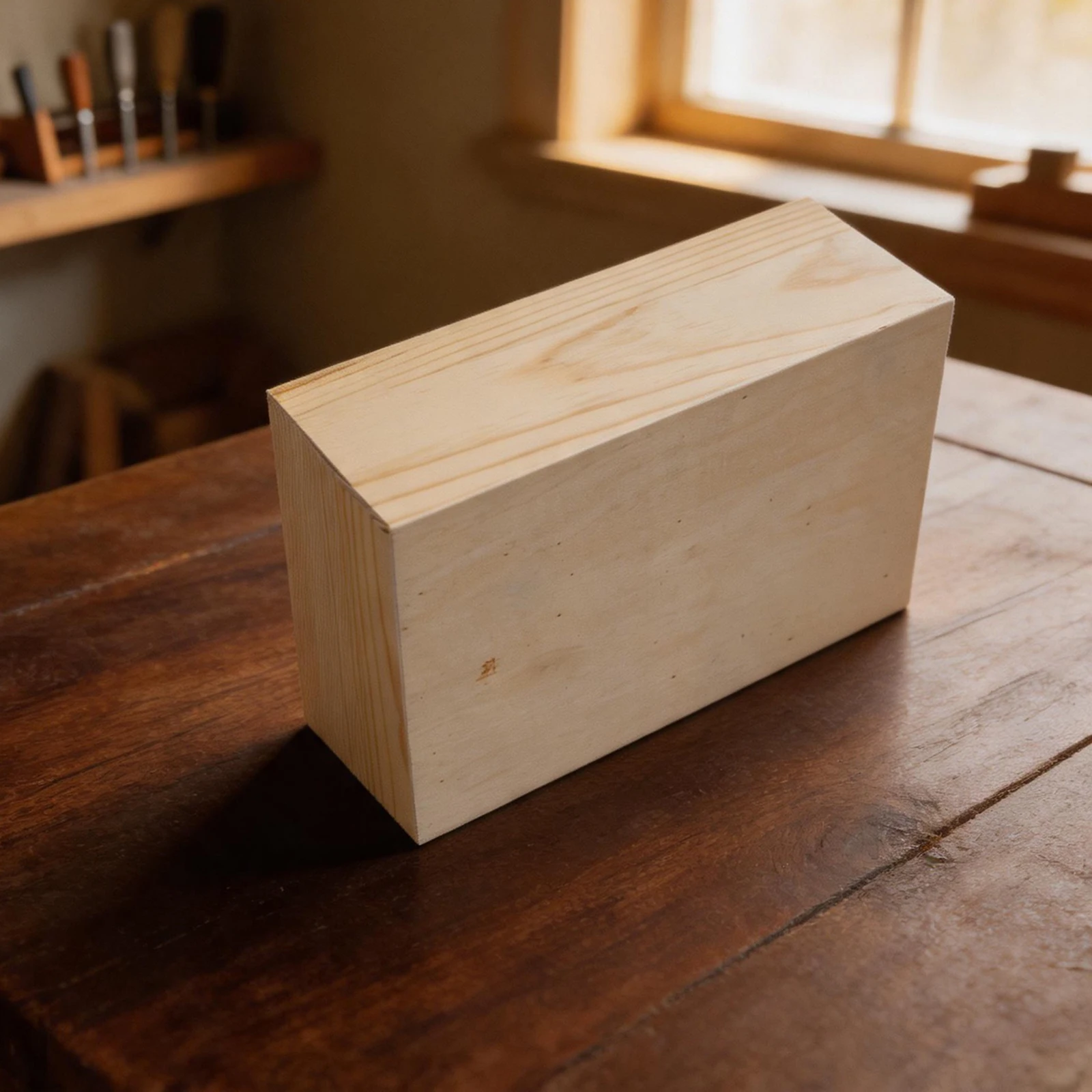 Six Drawer Wooden Storage Box with Sliding Lid Designed for Compact Spaces Including Desks Nightstands or Shelves