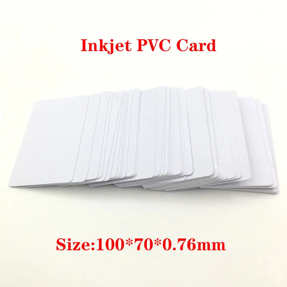 200PC 100*70มม.อิงค์เจ็ท PVC CARD สำหรับ Epson R260 R270 R280 R290 R330 R390 T50 A50 l800 L801 Px650 R200 R210 R220 R230