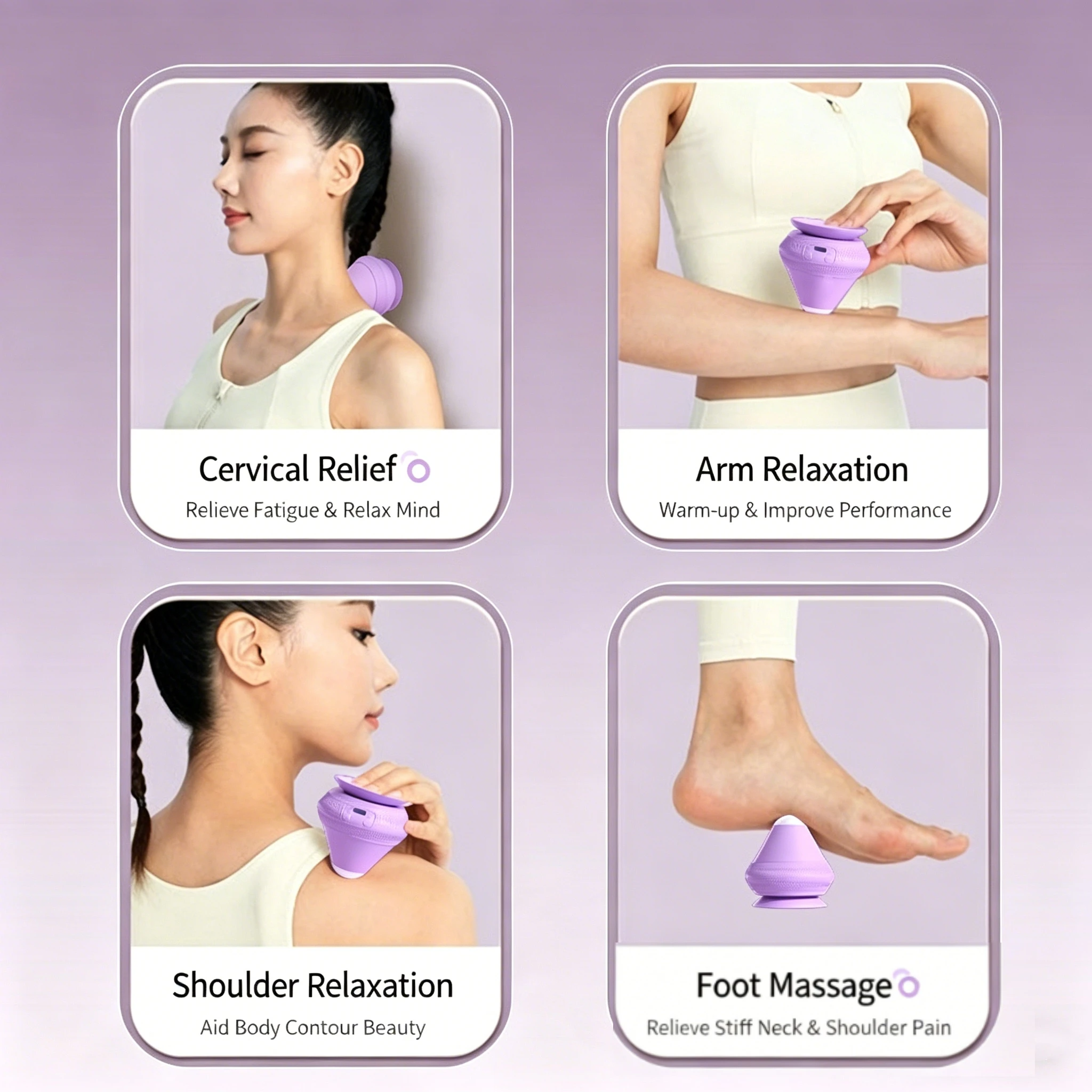 Electric Suction Myofascial Ball Massager – Vibration & Heat Therapy for Feet, Shoulders, Neck, Back, Acupoint Relaxation