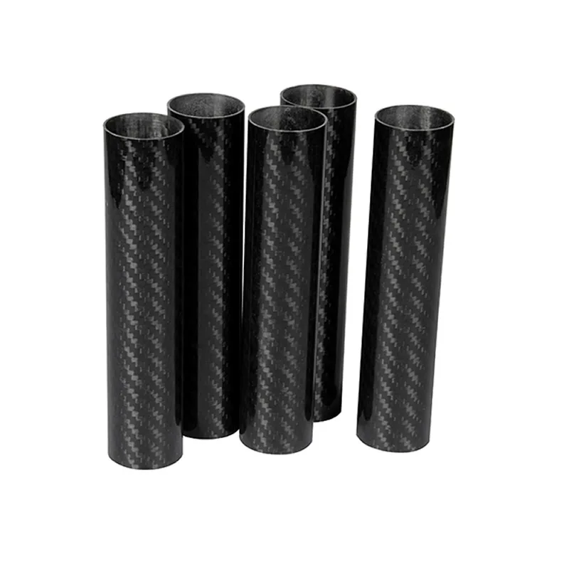3K Twill Carbon Fiber Tube 100% Pure Carbon Pipe High Strength Lightweight Glossy Matte for Robot Arms OD 31 32 33 34 35 Mm