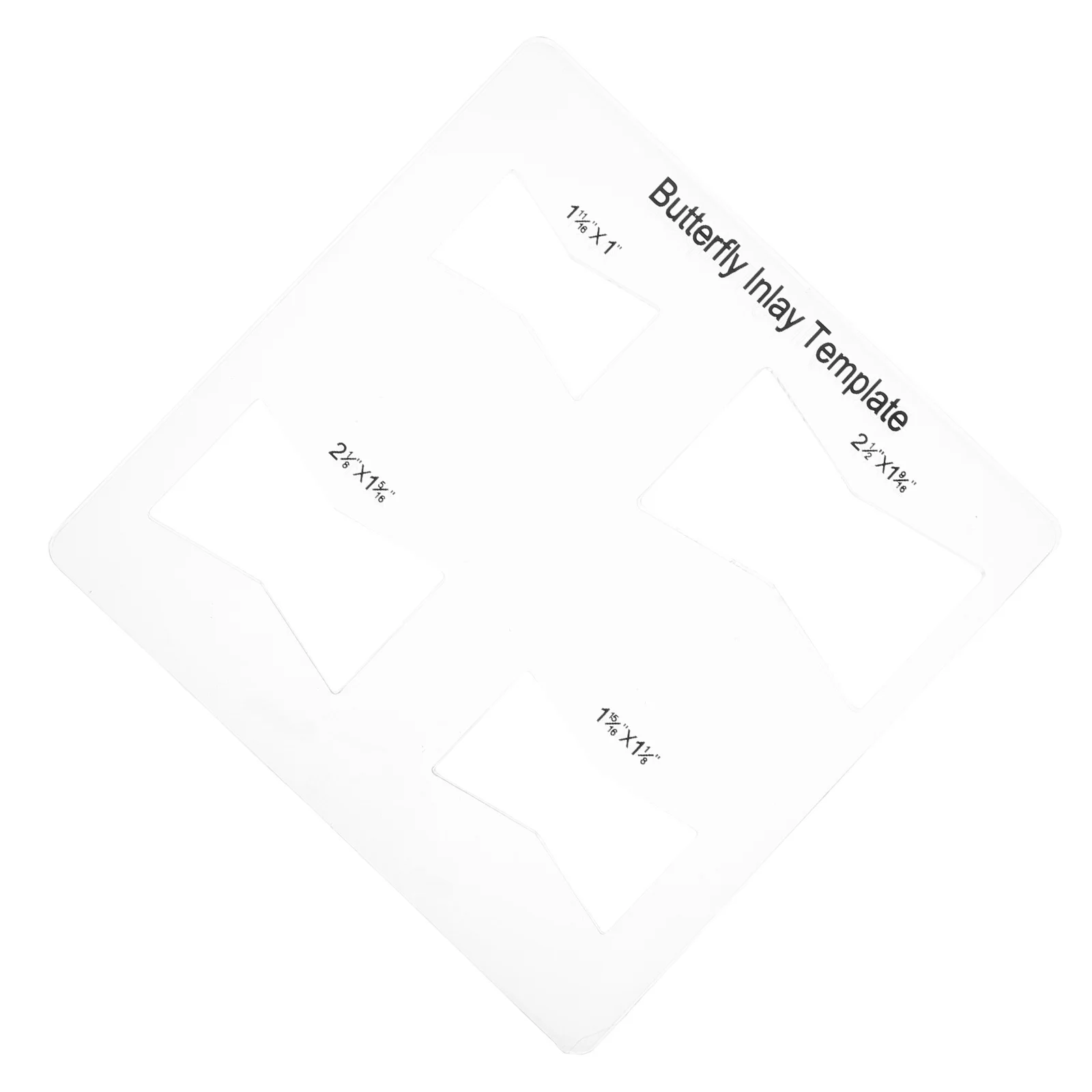 

Woodworking Tool Butterfly Inlay Template Four-in-One Router Jig for Scribing Multifunctional Sturdy Acrylic Design Home