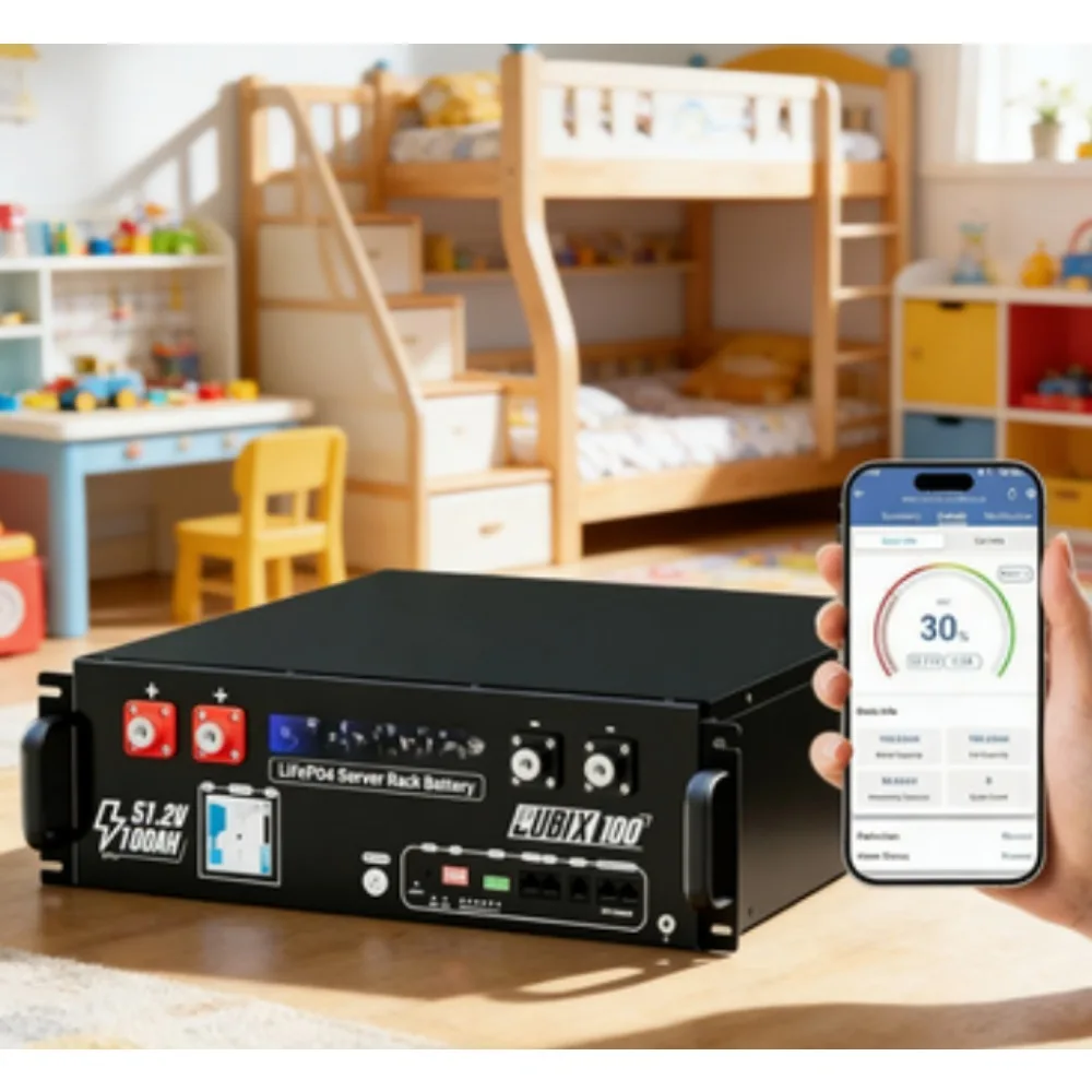 

Литиевая батарея LiFePO4 48В 100Ач для детской мебели с Bluetooth, для хранения солнечной энергии и резервного питания дома