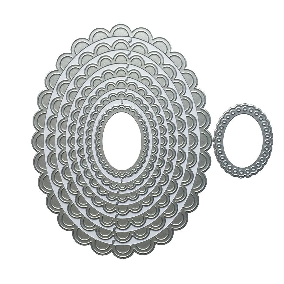 

Circle lace border frame Scrapbooking Cutting Dies Yiwu stock clearance DIY Paper gift Card Making metal craft Album
