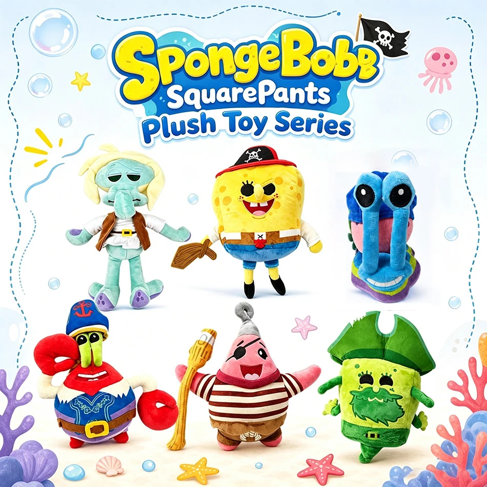 2027 Spongebob Patrick Star Eugene H. Krabs Gary die Schnecke Plüschtier Kuschelkissen Halloween-Dekorationen Geburtstagsgeschenk Junge