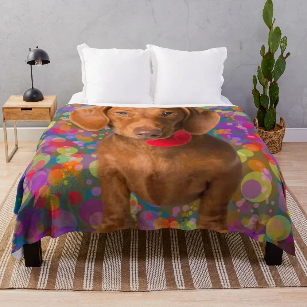 

The Vibrant Dachshund Throw Blanket for babies Blankets For Bed Blankets For Baby Blankets