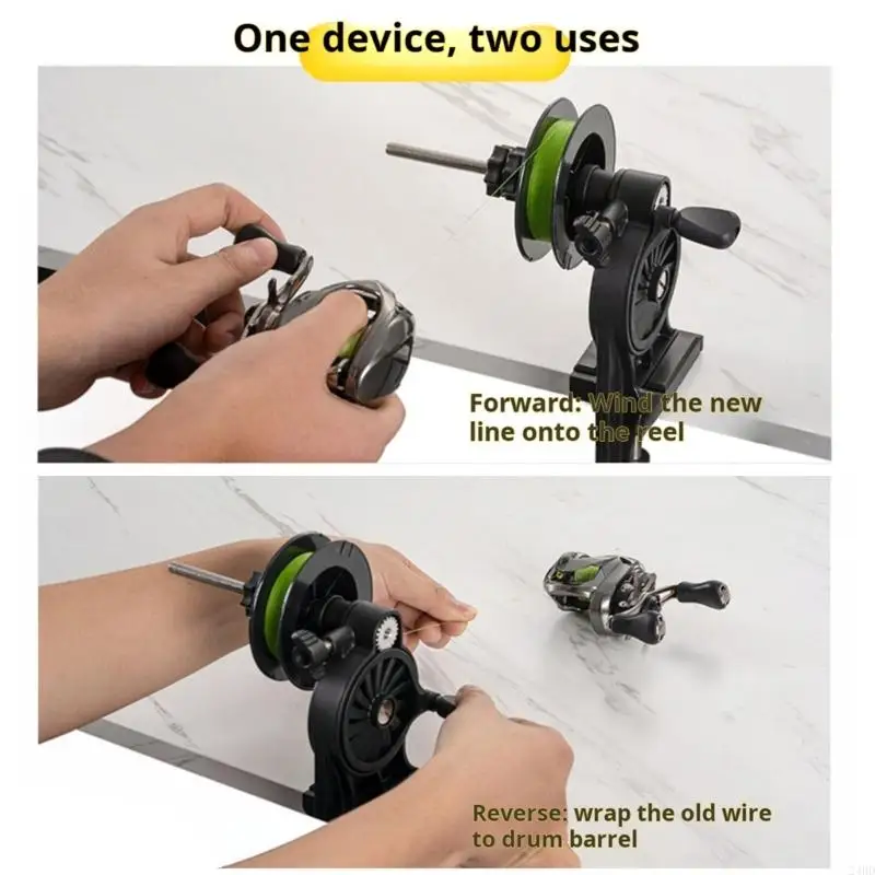 

Compacts Fishing Line Winders Tool Nonslip Fishing Line Spooler Winding Device For Various Reel Types And Line Enduring 24BD