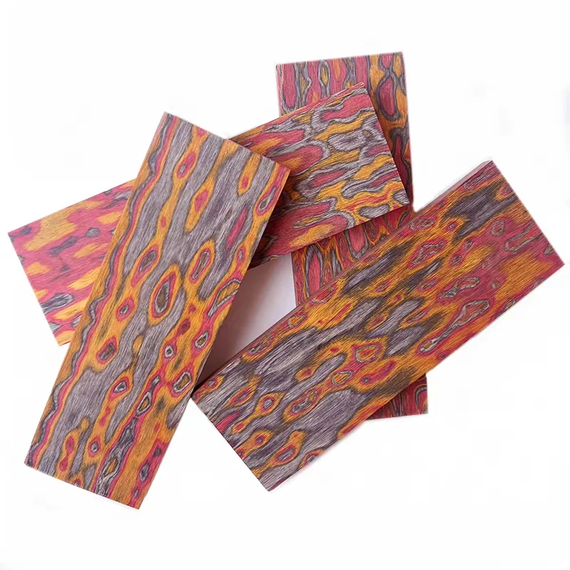 120x40x8mm 3D Color Laminated Wood Blank DIY Knife Handle Patch Scales Wood Material for Bow Grip Knife Making Craft