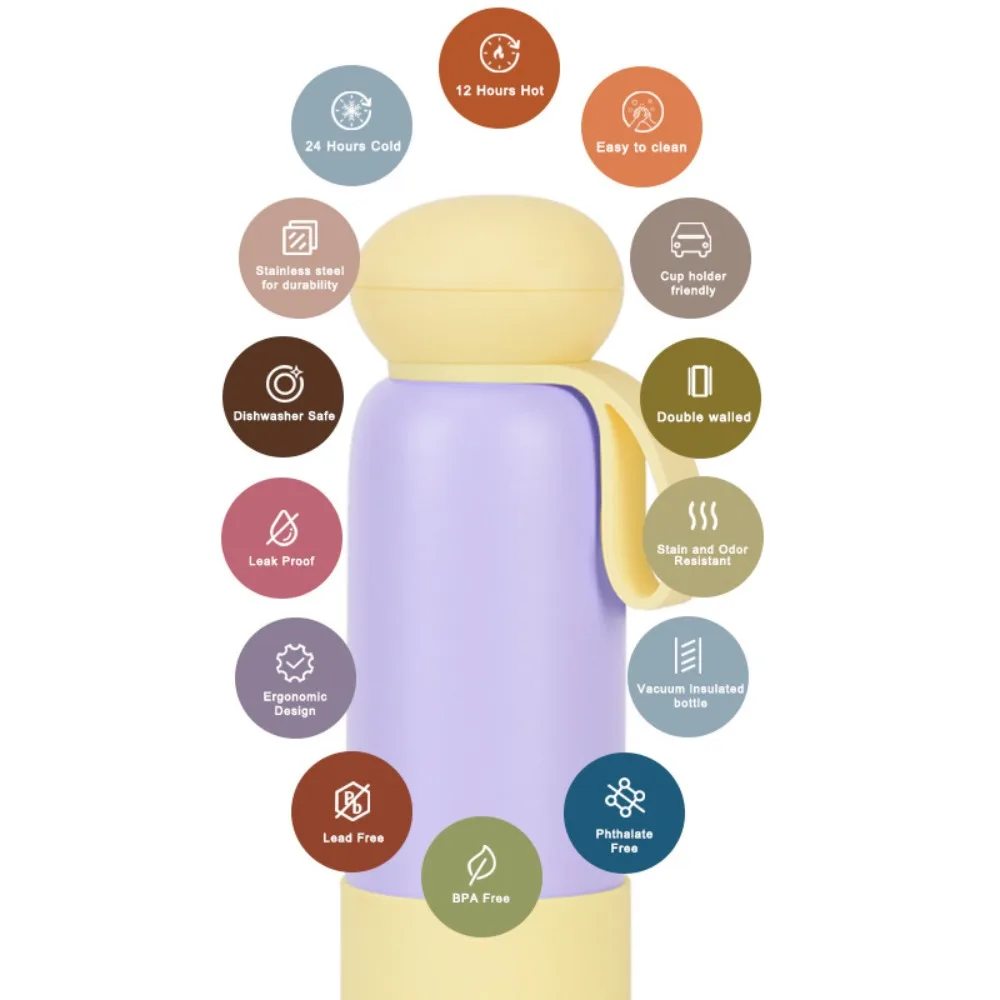 

Новинка 2025, портативная бутылка для воды большой емкости из нержавеющей стали, чашка для воды контрастного цвета, портативная чашка-термос для улицы