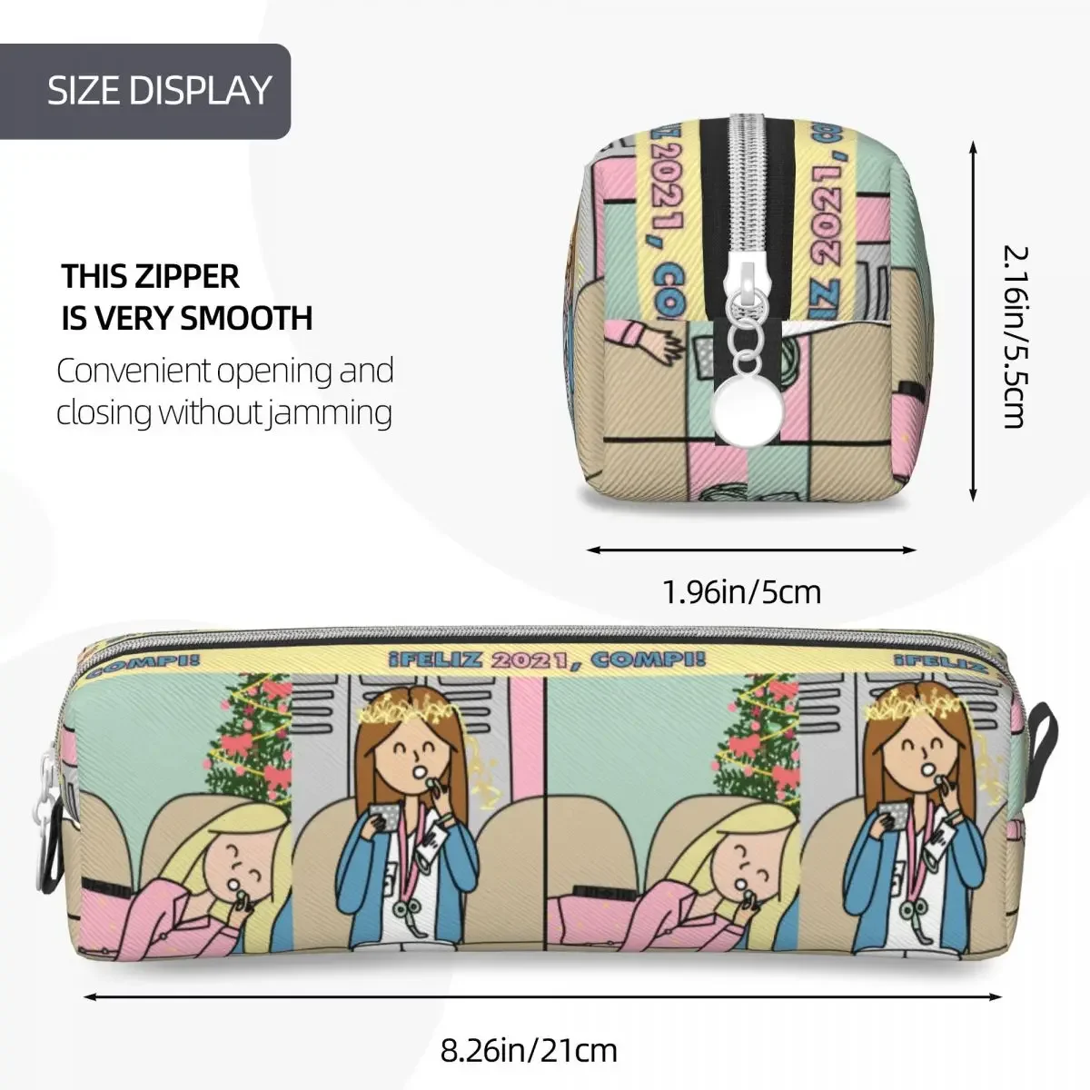 Enfermera En Apuros Pencil Case Doctor Nurse Pencilcases Pen Holder for Girl Boy Big Capacity Bags Office Zipper Stationery image 4