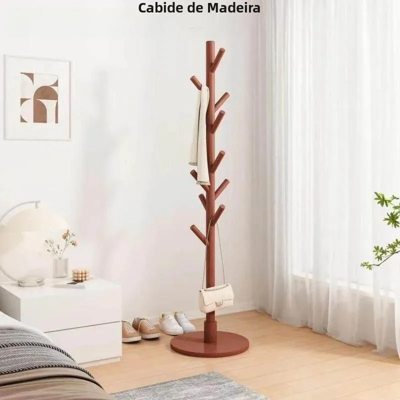 real-wood-clothes-hanger-hat-rack-clothes-storage-layer-stand-bedroom-floor-mounted-home-use-dormitory-hanging-clothes-hanger