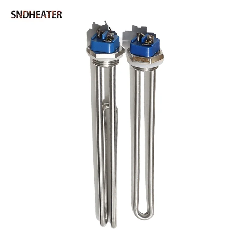 SNDHEATER 120V 240V DN25 BSP G1“ Thread Water Heating Element SS304 12V NPT 1