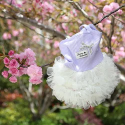 Ropa para gatos y perros: Falda de malla con volantes – Verano