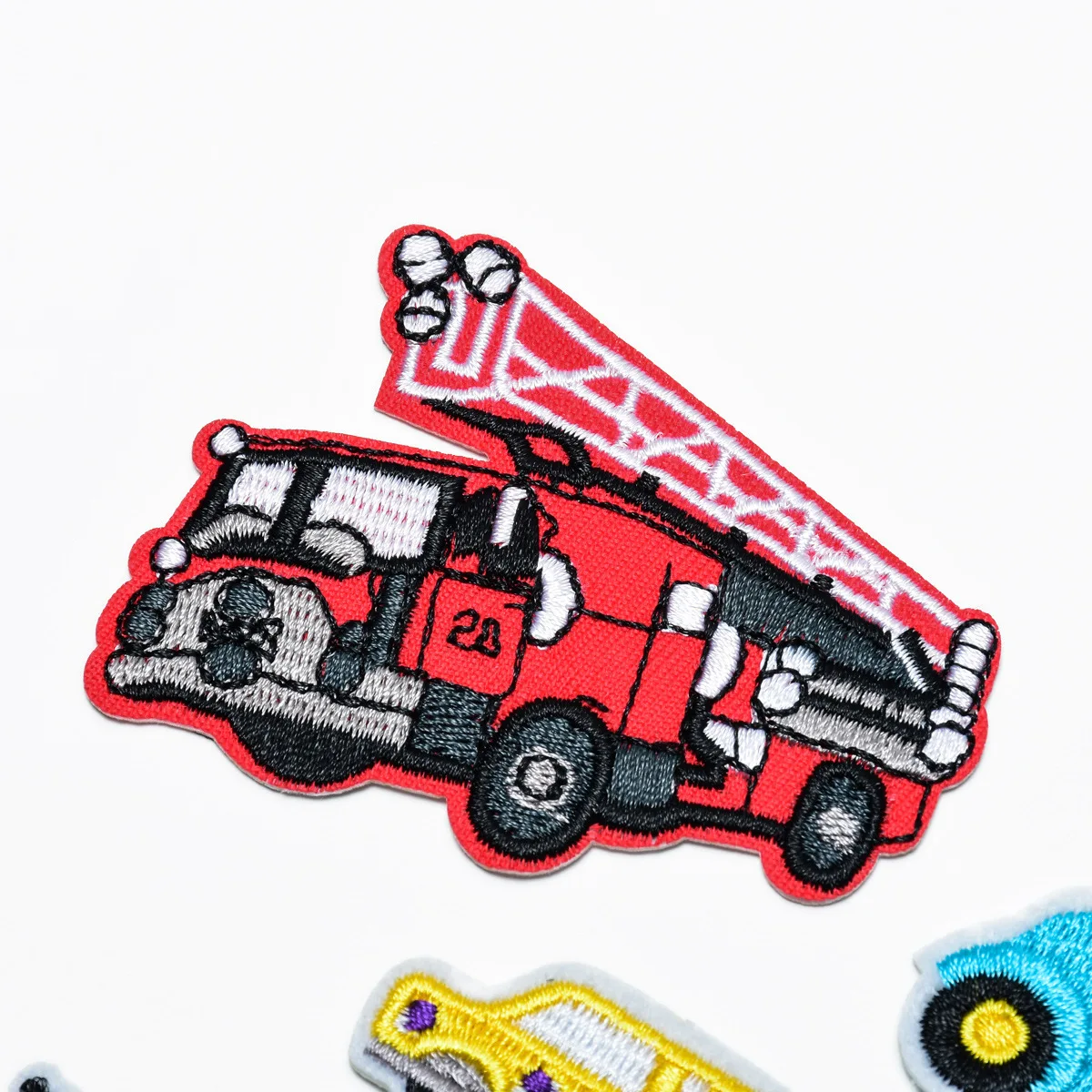 6Pcs Cartoon Car construction truck Series Iron on Embroidered Patches For on Clothes Hat Jeans Sticker Sew DIY Patch Applique