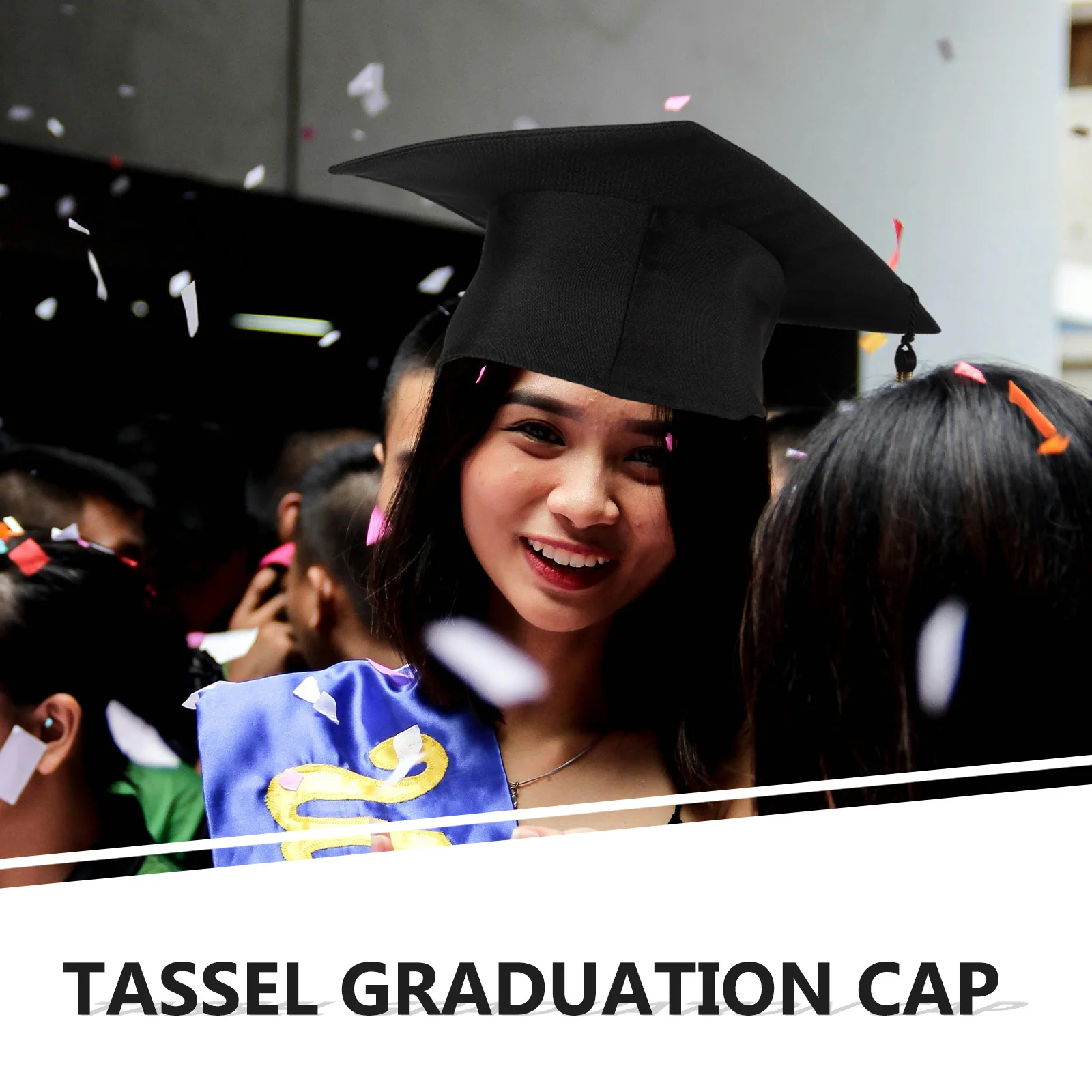 

1pc Graduation Cap 2024 Unisex With Tassel For High School Bachelor Master College Ceremony Party Decor Grad Hat