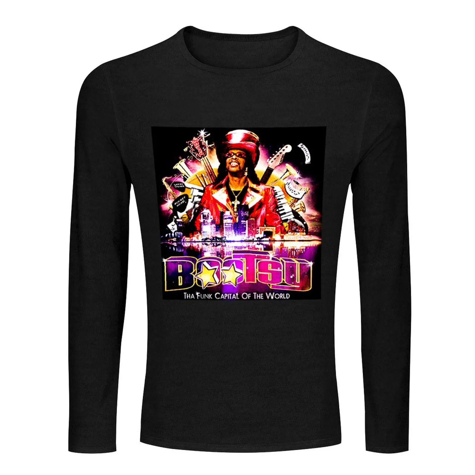 Bootsy Collins Long T-Shirt T-shirt for a boy sports fan t-shirts t shirt man heavy weight t shirts for men