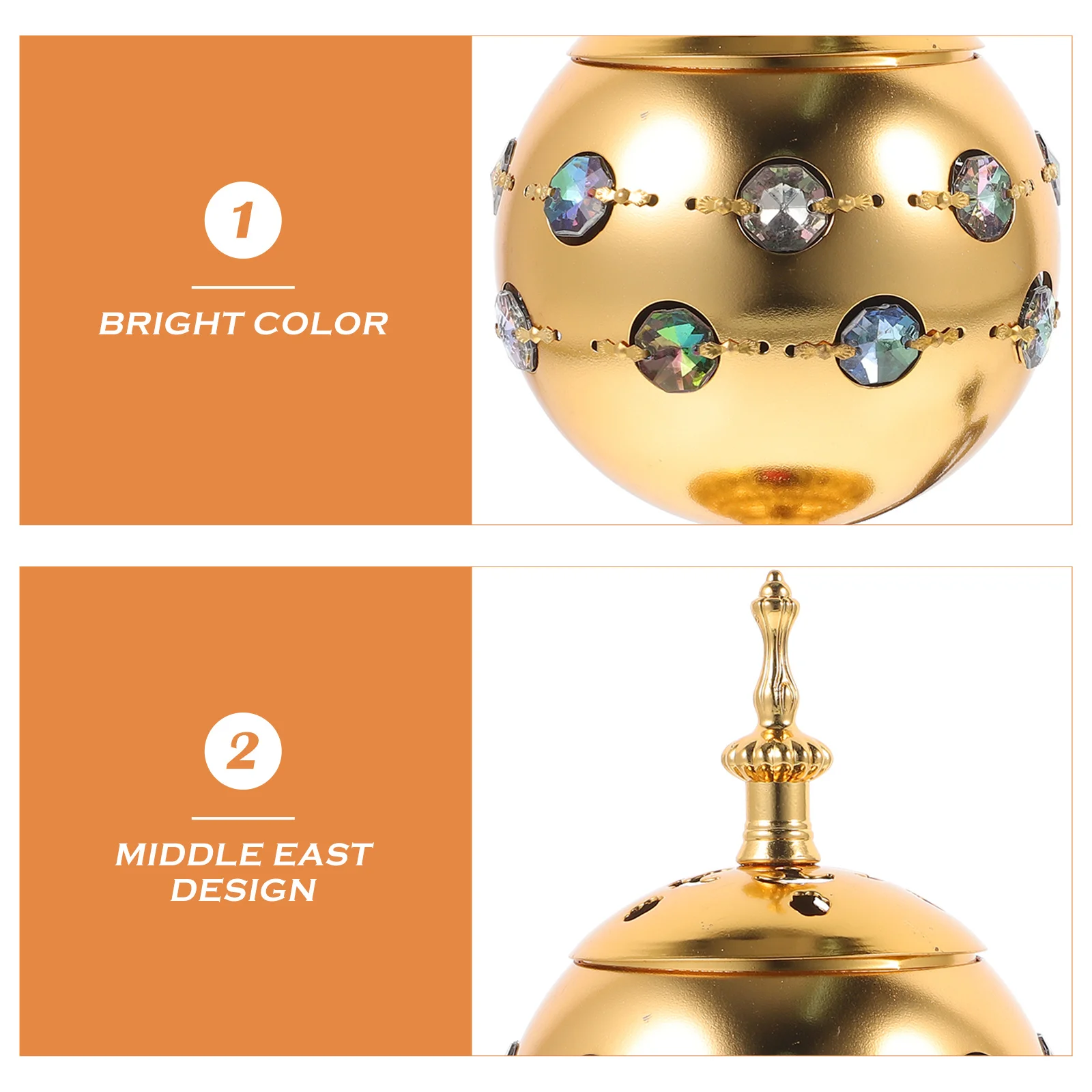 

Electric Arabian Incense Burner Desktop Lidded Plug-in Censer Ornament Eu Plug Resistance Practical Home Decor