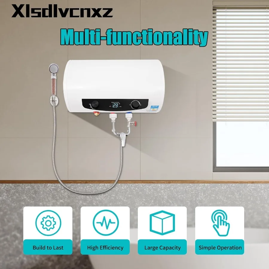 سخان مياه كهربي 1500 وات 10 جالون 110 فولت خزان مثبت على الحائط للحمام والمطبخ يستخدم كفاءة في استخدام الطاقة والتدفئة السريعة مع B #5