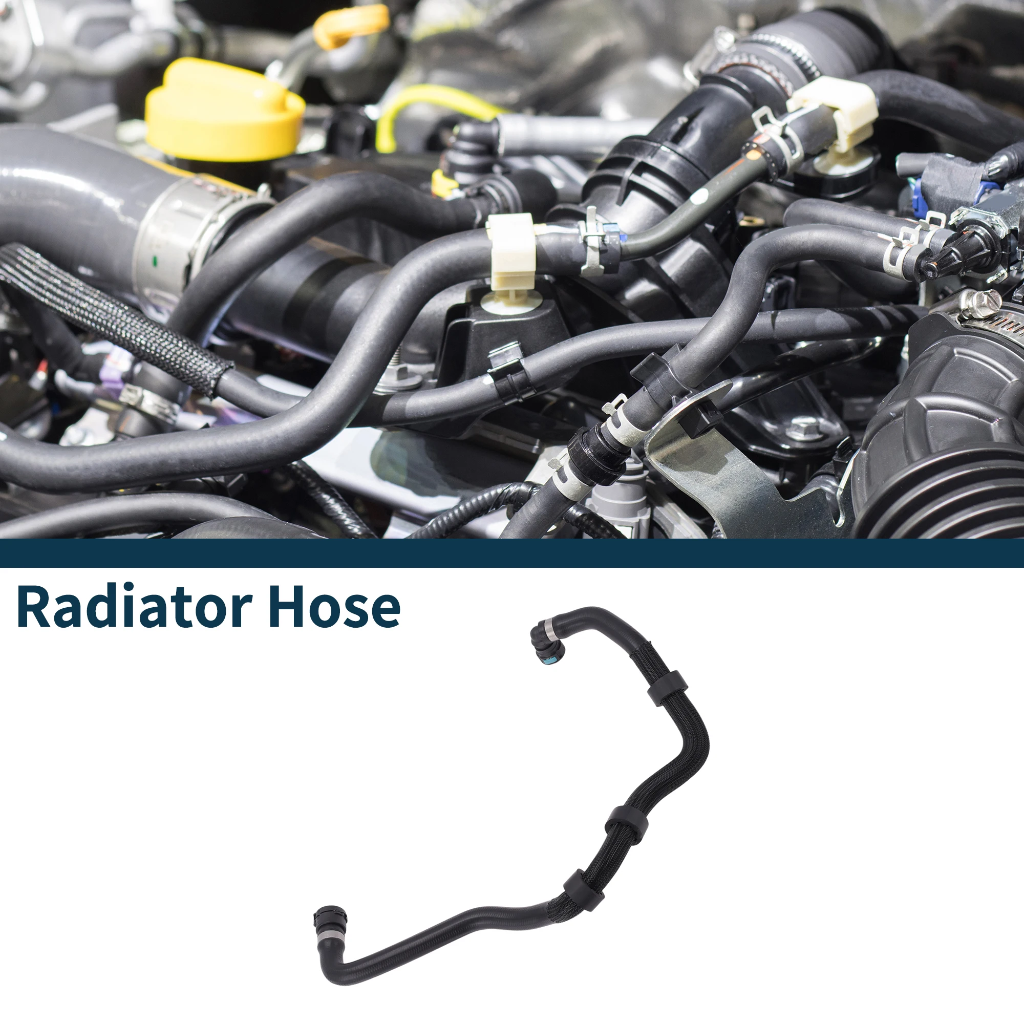 

UXCELL Radiator Hose Heater Hose No.LR094121 for Land Rover Discovery Sport 18-20 Plastic Warm Water Pipe Black 1 Pc