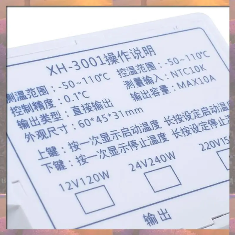 Лидер продаж, 2 шт., 110-220 В переменного тока, цифровой светодиодный регулятор температуры Xh-W3001 для инкубатора, переключатель охлаждения, нагрева, термостат, датчик Ntc