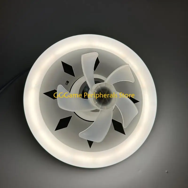 

U55B 2 Wire Telescopic 110V 220V Remote Cotrol Timing 360° Rotate LED Fan Light