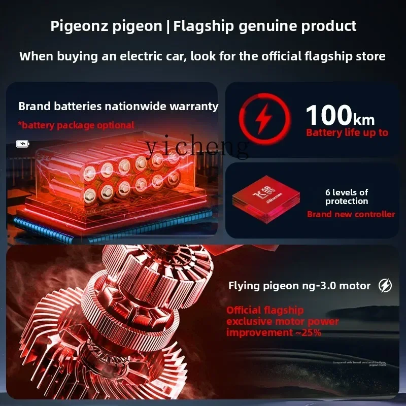 A1 Flying Pigeon Electric Vehicle Adult Electric Bicycle New National Standard Battery Car Girls Women's Small Tram