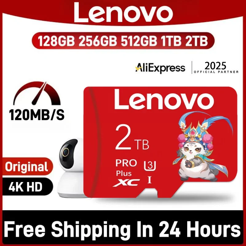 بطاقة ذاكرة Lenovo 2 تيرا بايت 1 تيرا بايت فئة 10 A2 Ultra Micro SD بطاقة SD 256 جيجابايت 512 جيجابايت Cartao De Memoria 128 جيجابايت للأجهزة الرقمية للكاميرا