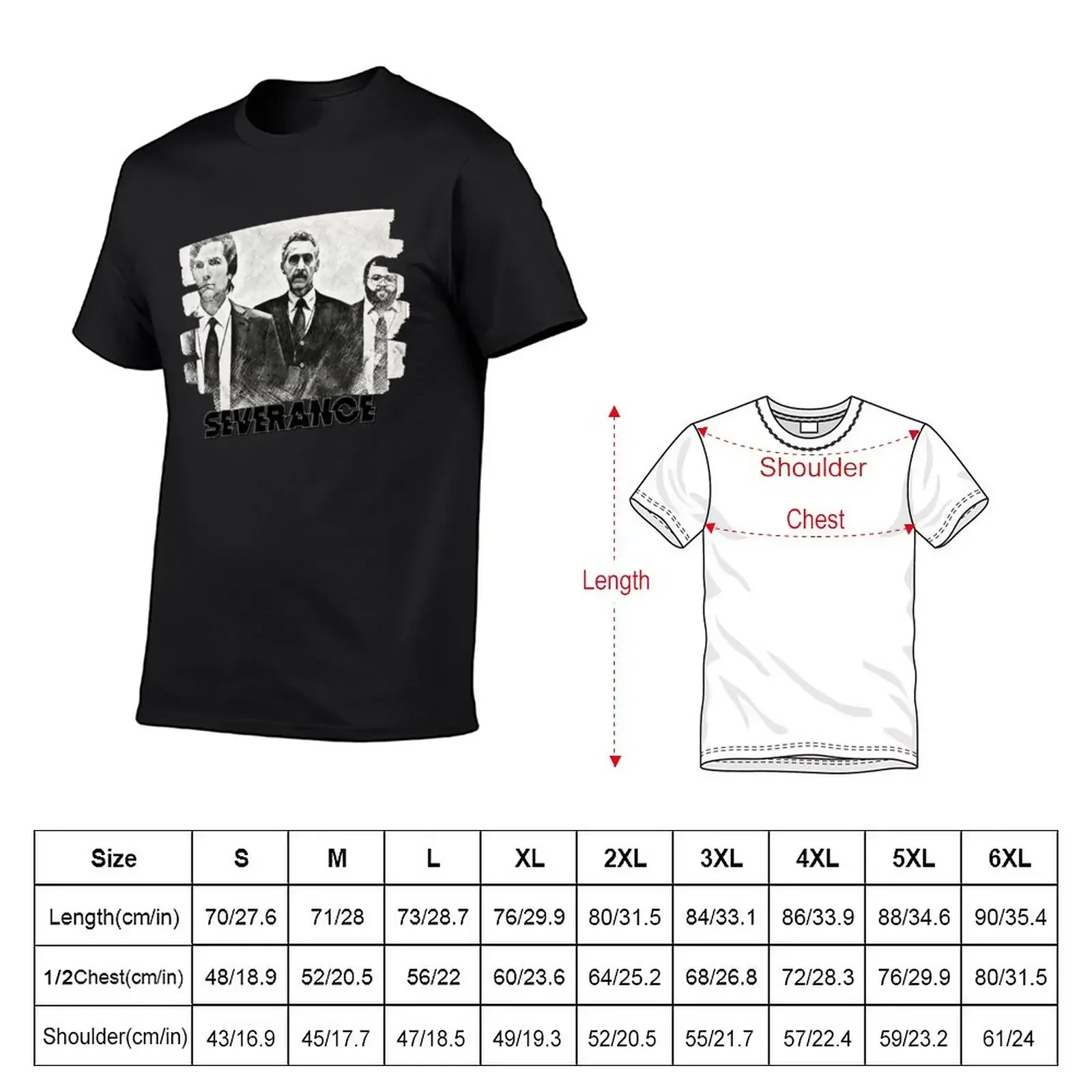 Severance T-Shirt Blouse sports fans mens t shirtsCotton Luxury brand vintage oversized