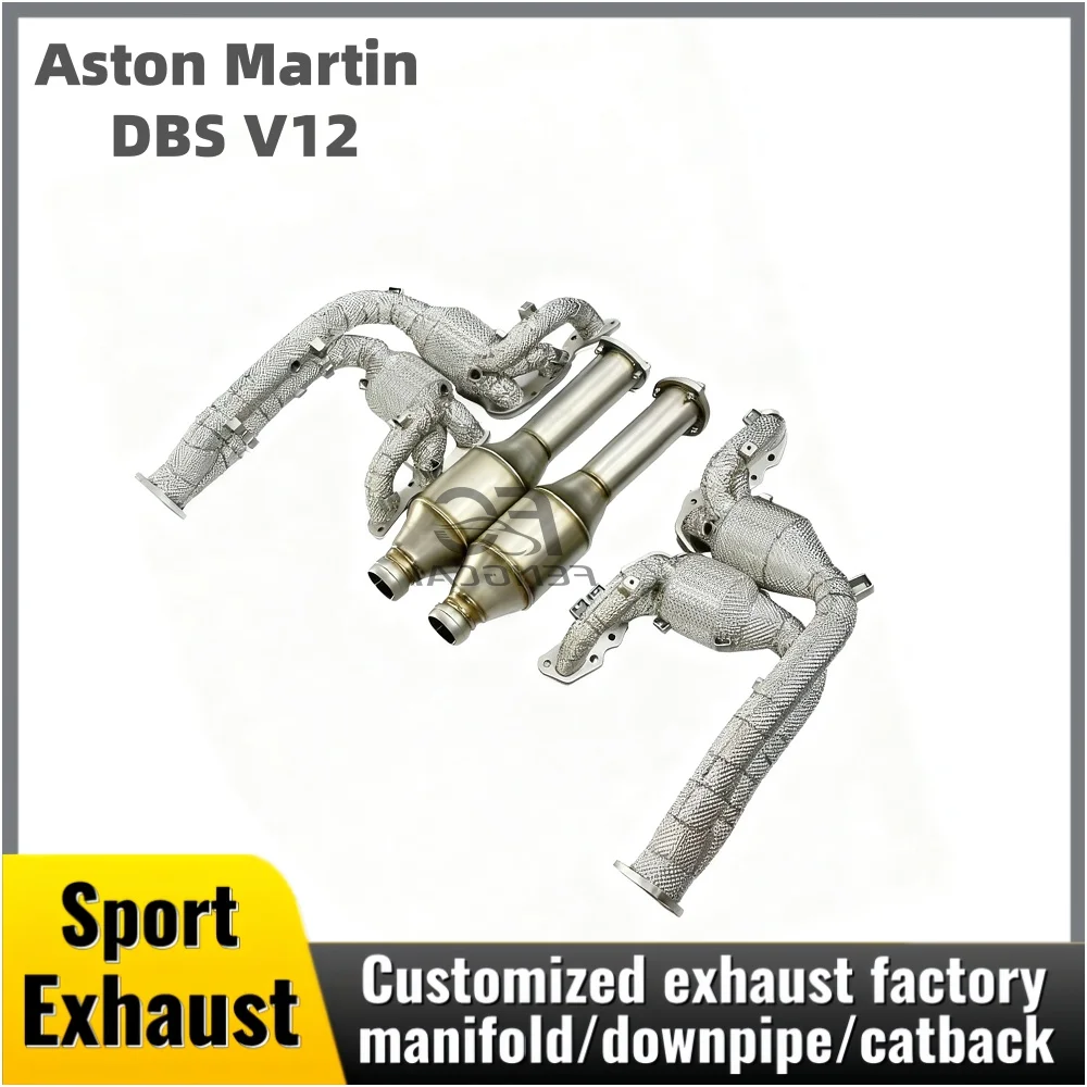 

Выпускной коллектор и водосточная труба для модификации выхлопной трубы из нержавеющей стали Aston Martin DBS V12