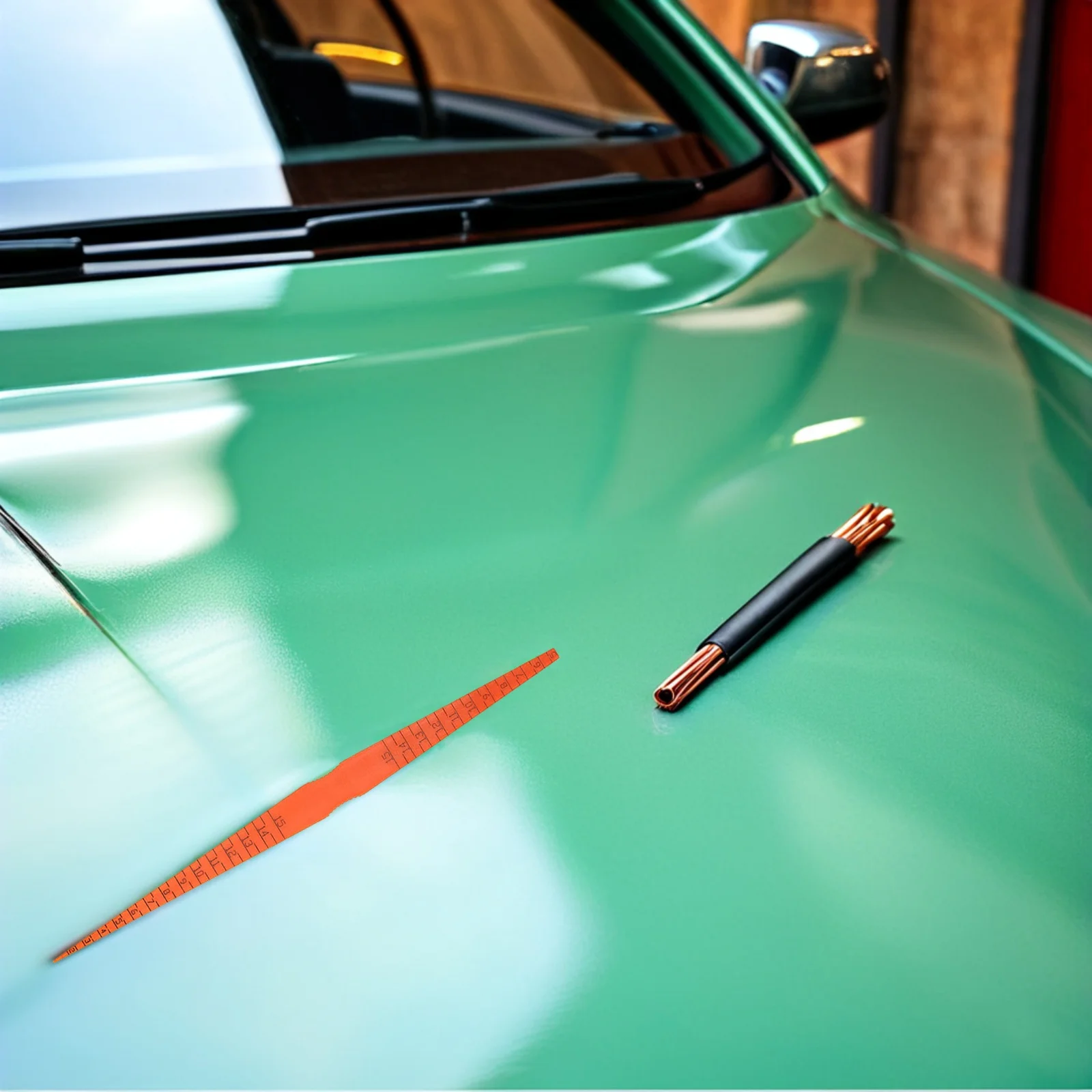 

2pcs Car Door Body Clearance Measurement Ruler Plastic Taper Gauge Panel Gap Tool for Vehicle Surface Checking Car Engine Door